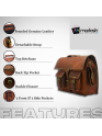Genuine Leather Laptop Crossbody Business Messenger Men's Office Briefcase Bag